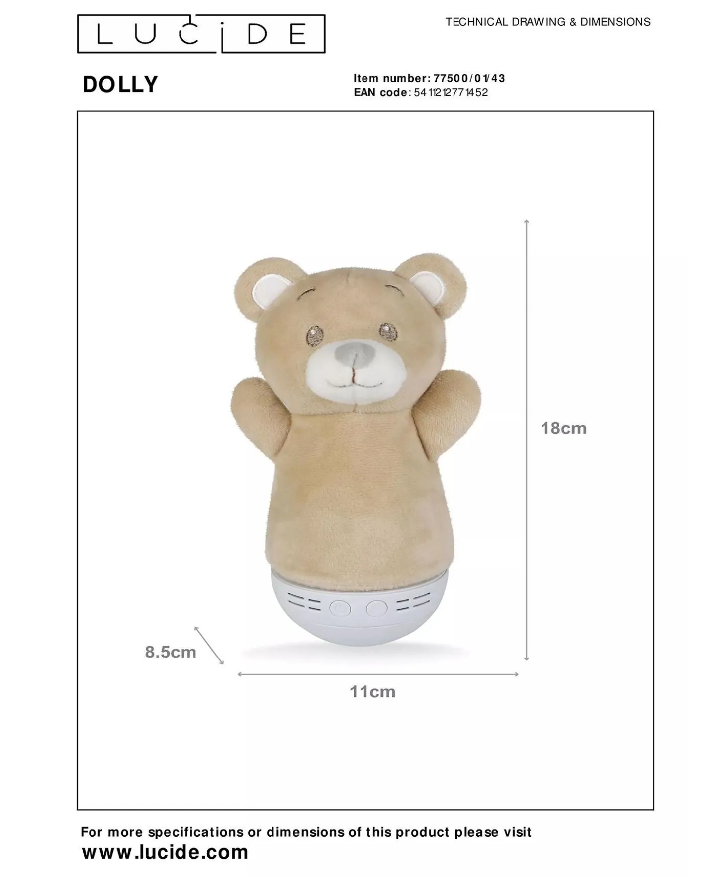 Dolly Bordlampe