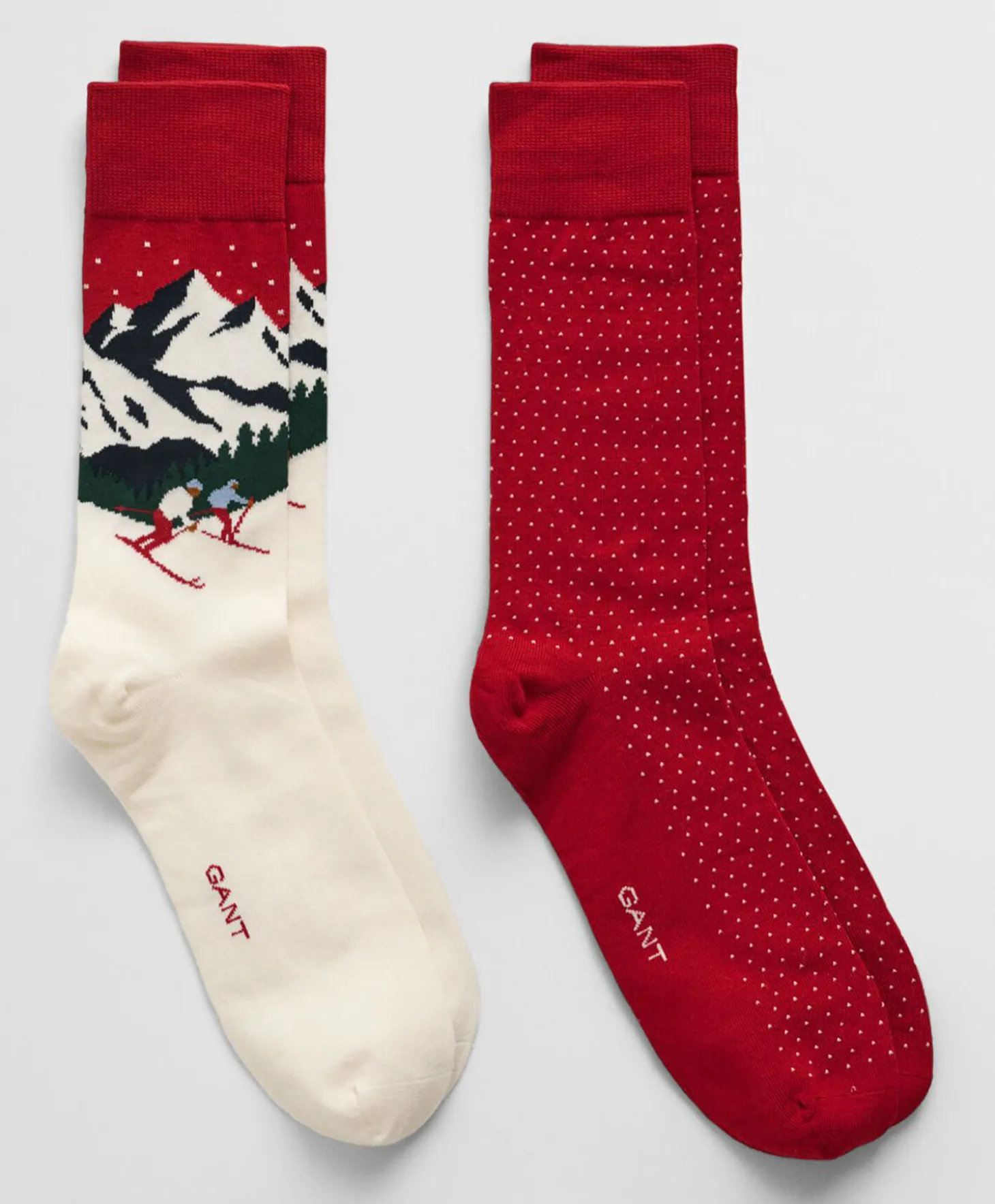 Gant 2pk Skiers artwork socks