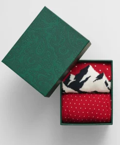 Gant 2pk Skiers artwork socks
