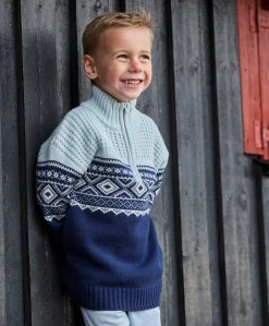 Halfzip ullgenser barn