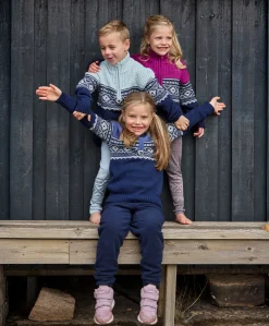 Halfzip ullgenser barn