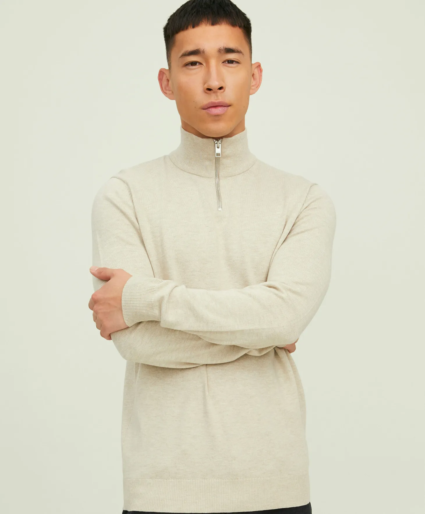 Jack&Jones Emil Knit half zip genser