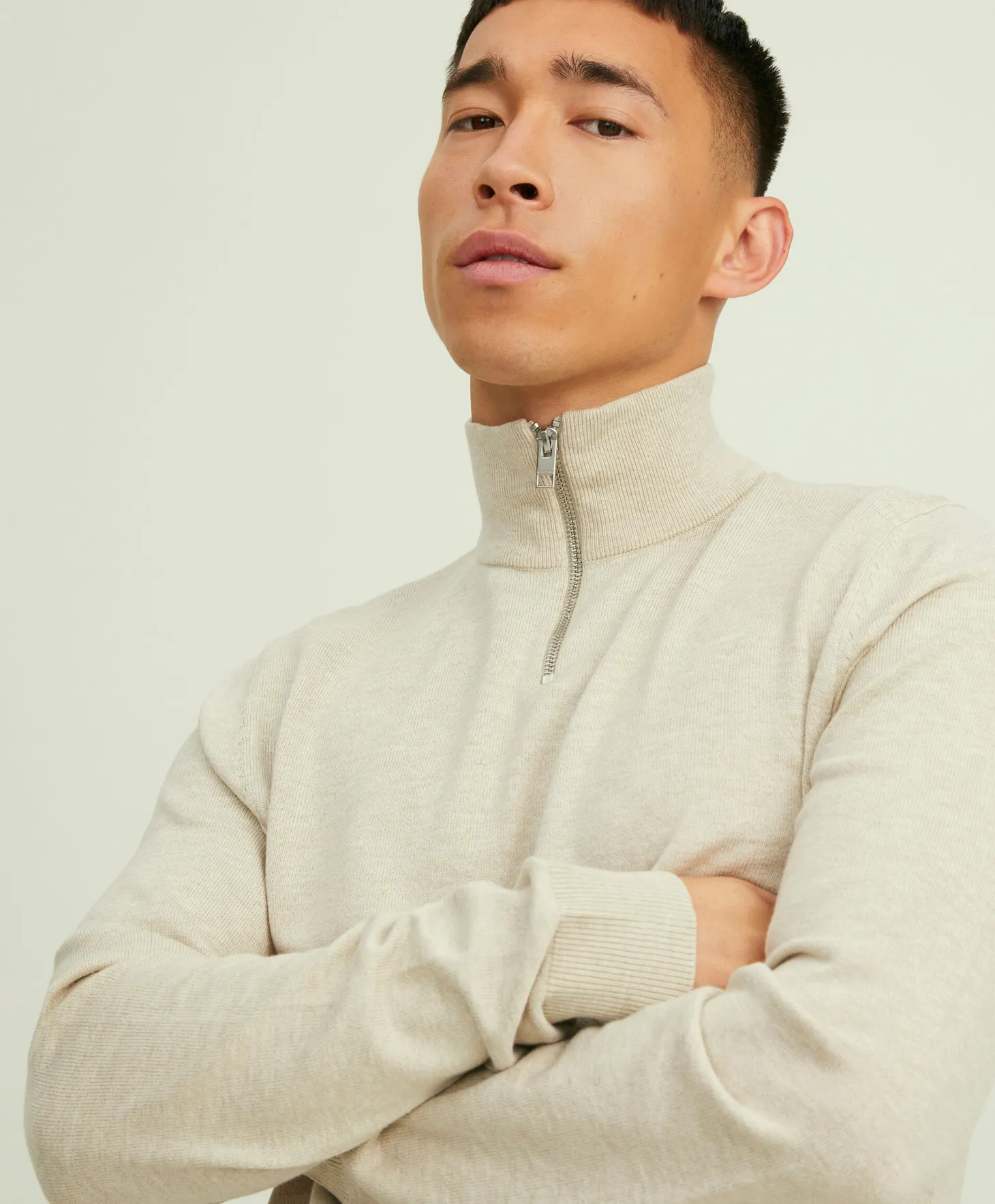 Jack&Jones Emil Knit half zip genser