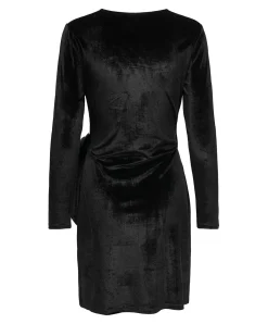 JDY Sandy Velvet Wrap Dress