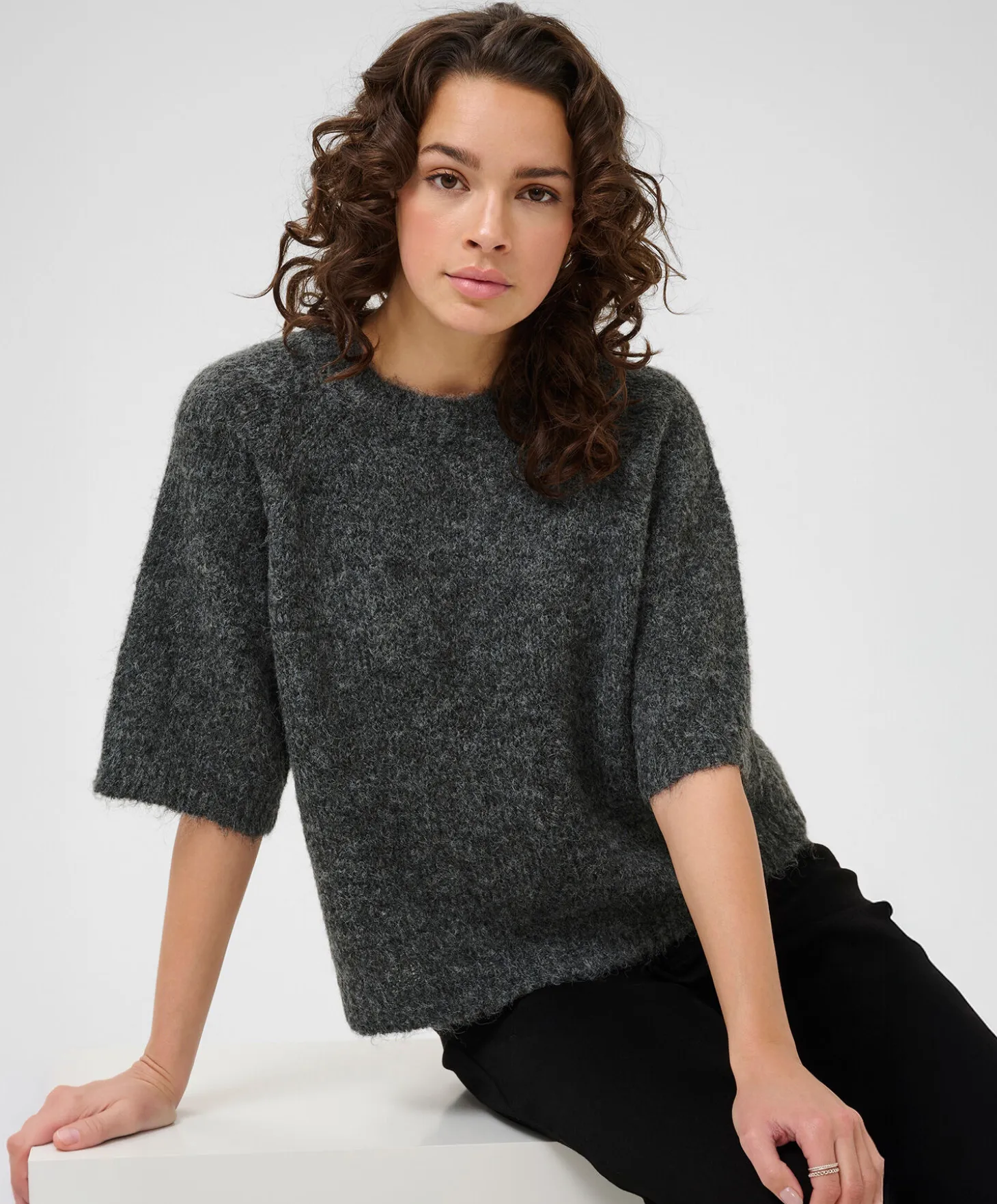 Kaffe Emilie Cropped Knit Pullover
