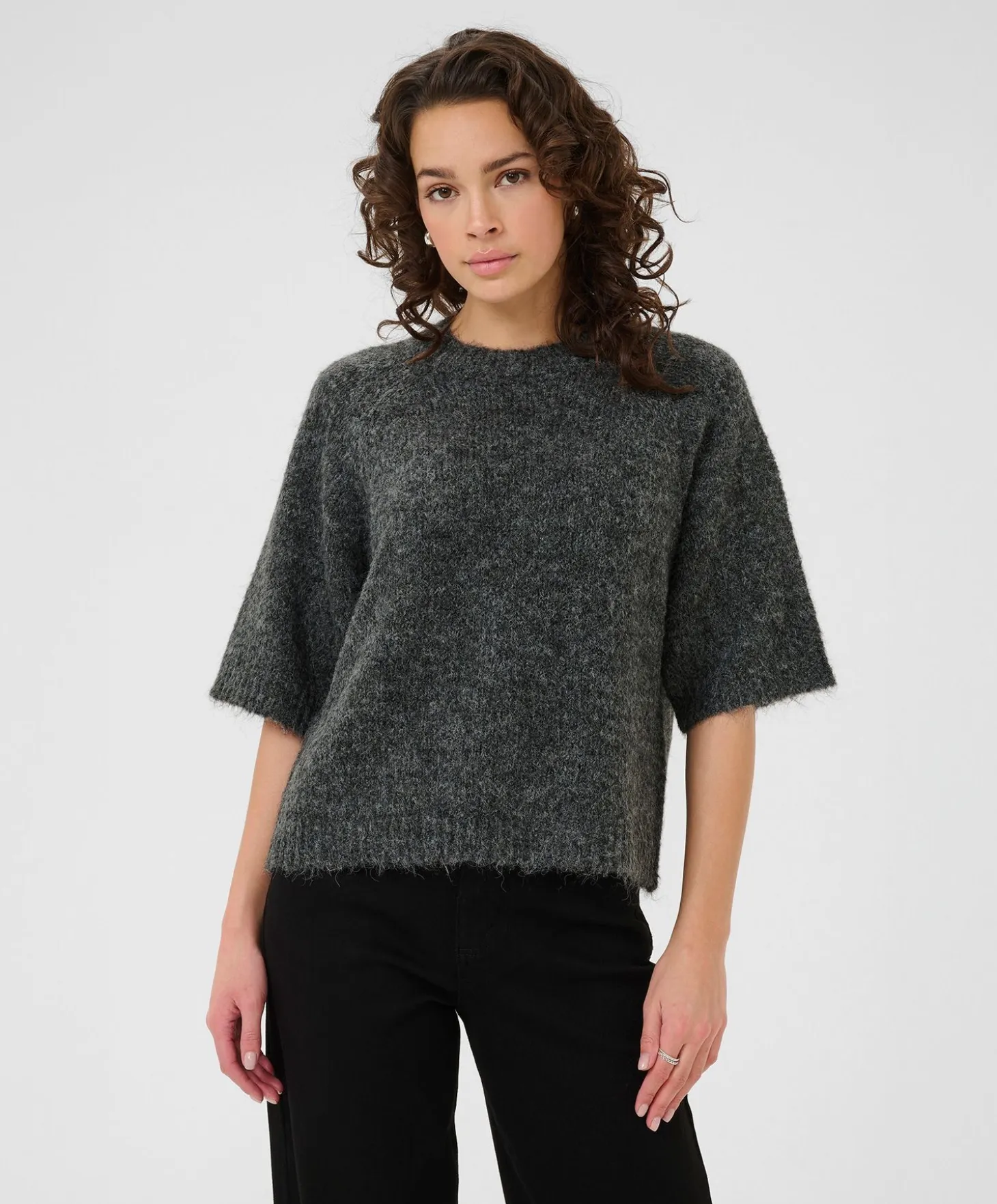 Kaffe Emilie Cropped Knit Pullover
