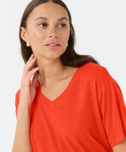 Kaffe Frida V-neck T-shirt