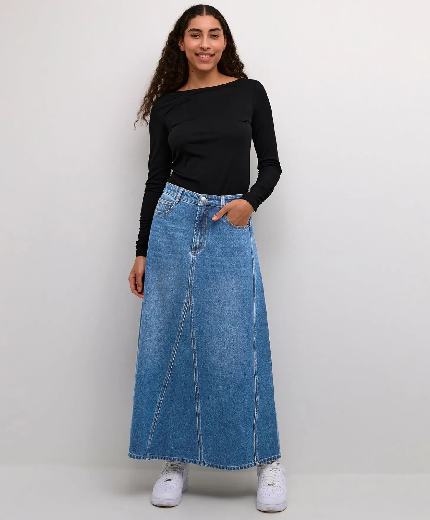 Kaffe Hera Denim Skjørt