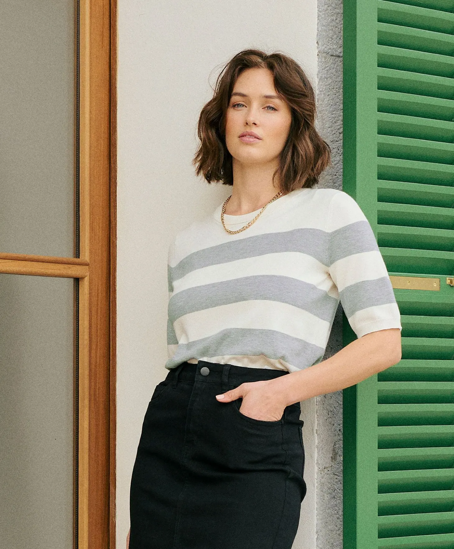 Kaffe Lizza Striped Knitt