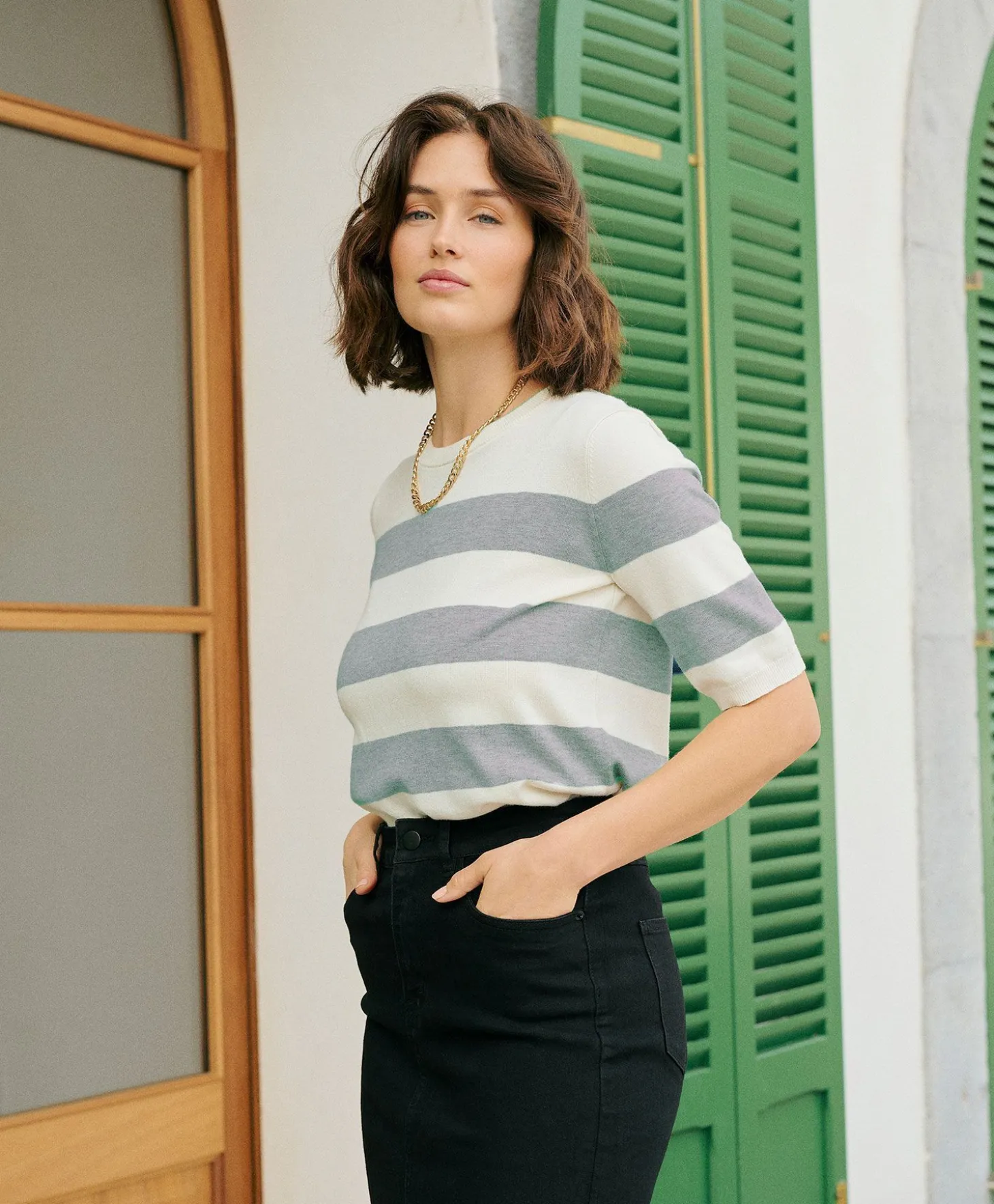 Kaffe Lizza Striped Knitt