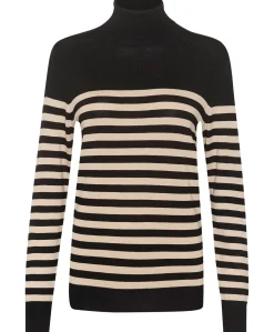 Kaffe Lizza Stripet Roll Neck