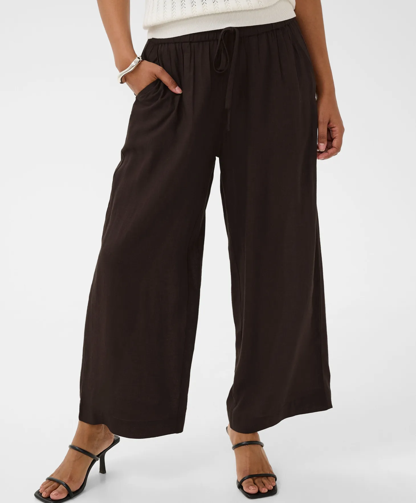 Kaffe Milia Cropped Wide Pants
