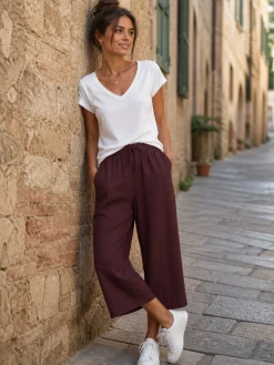 Kaffe Milia Cropped Wide Pants