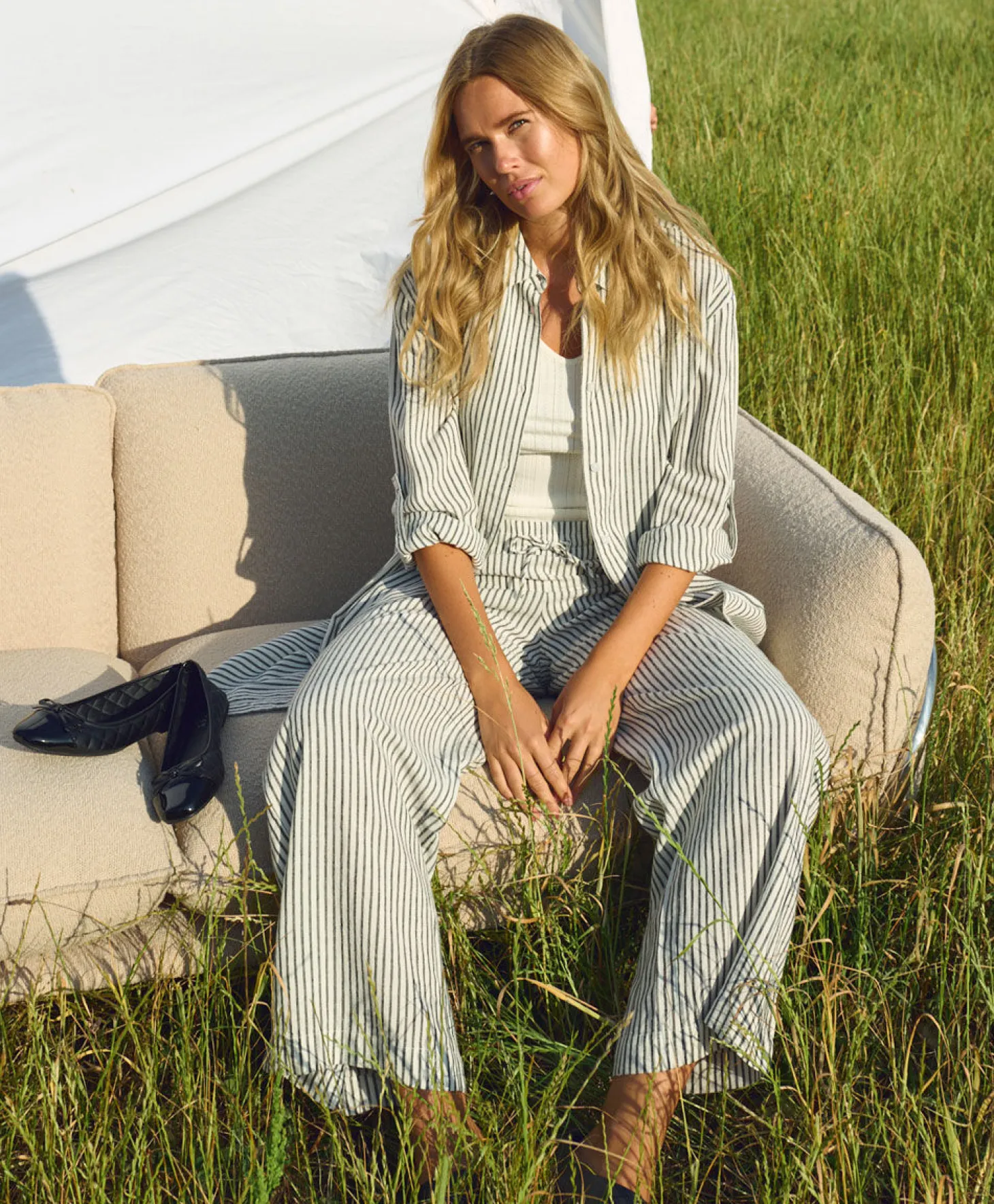 Kaffe Milia Lin Wide Pant HW