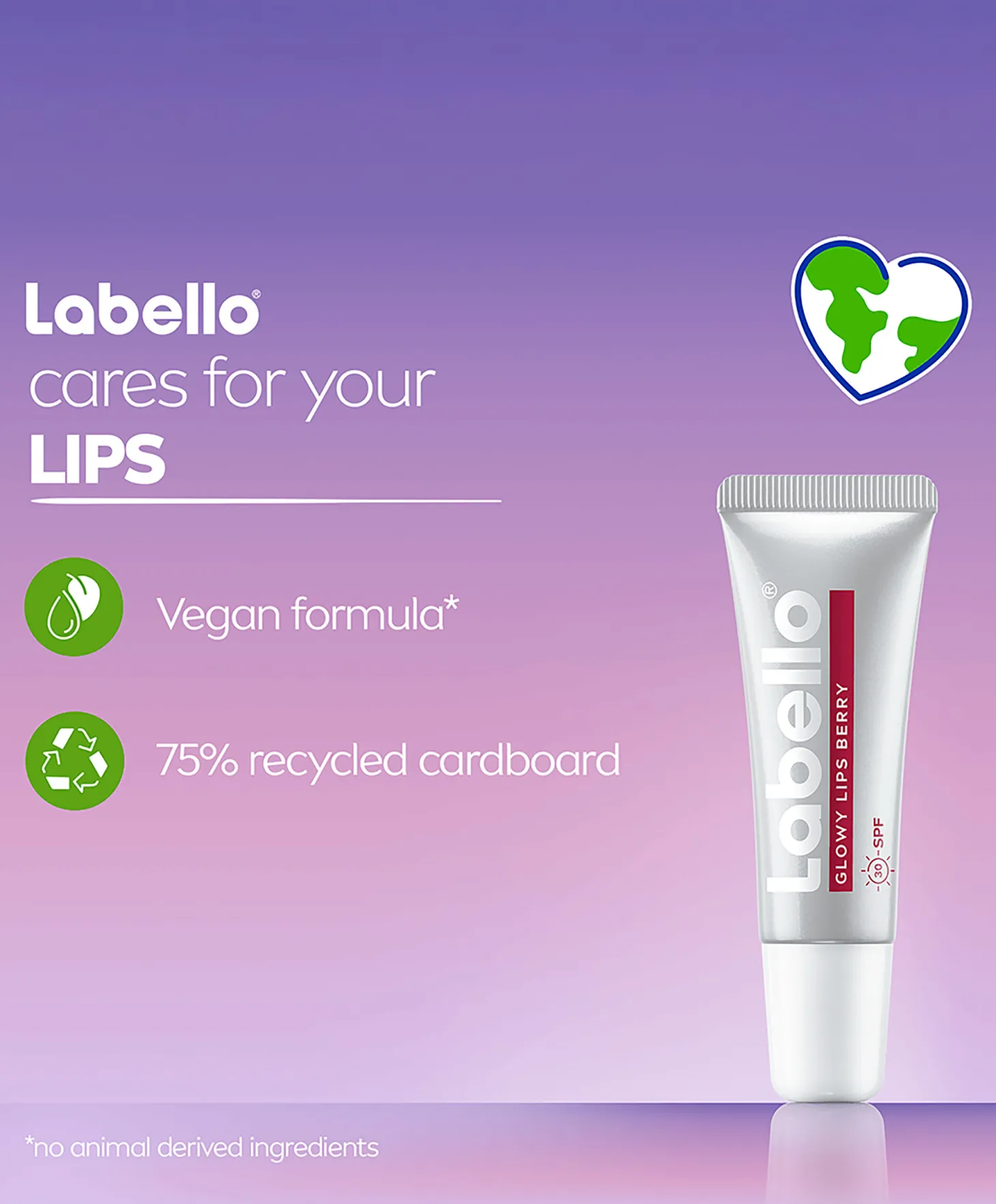Labello Glowy Lips Berry Tinted SPF30