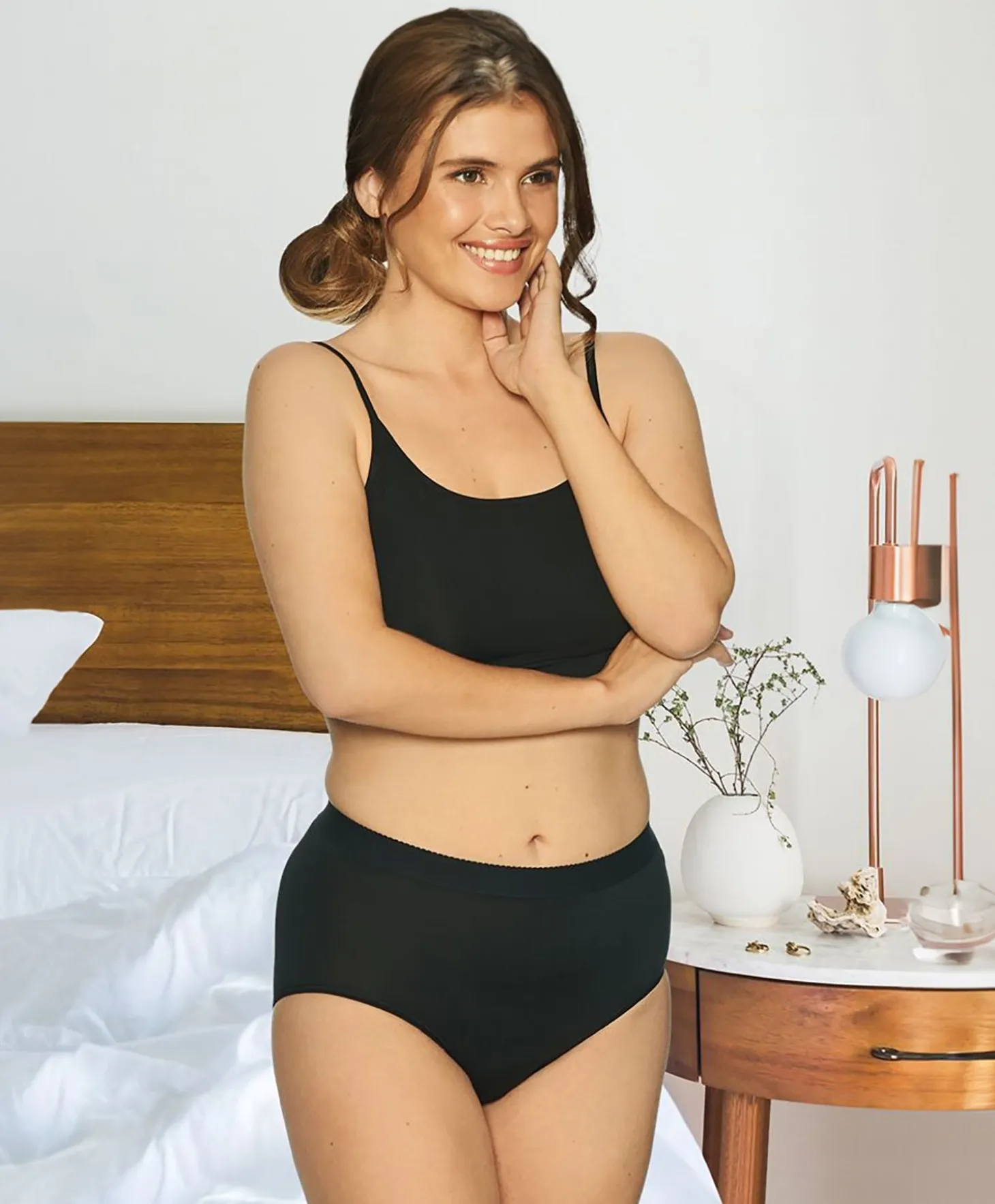 Lady Avenue Bamboo Midi Brief