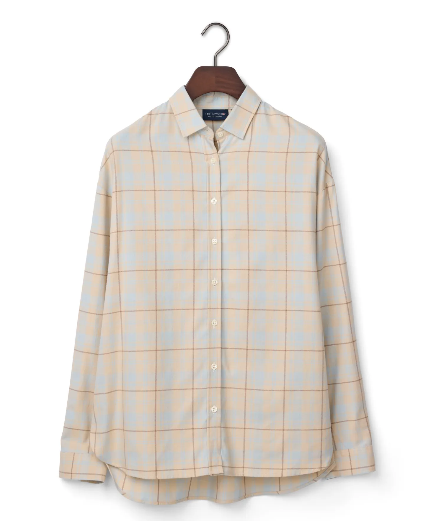 Lexington Oversized Organic Cotton Check Flannel Shirt