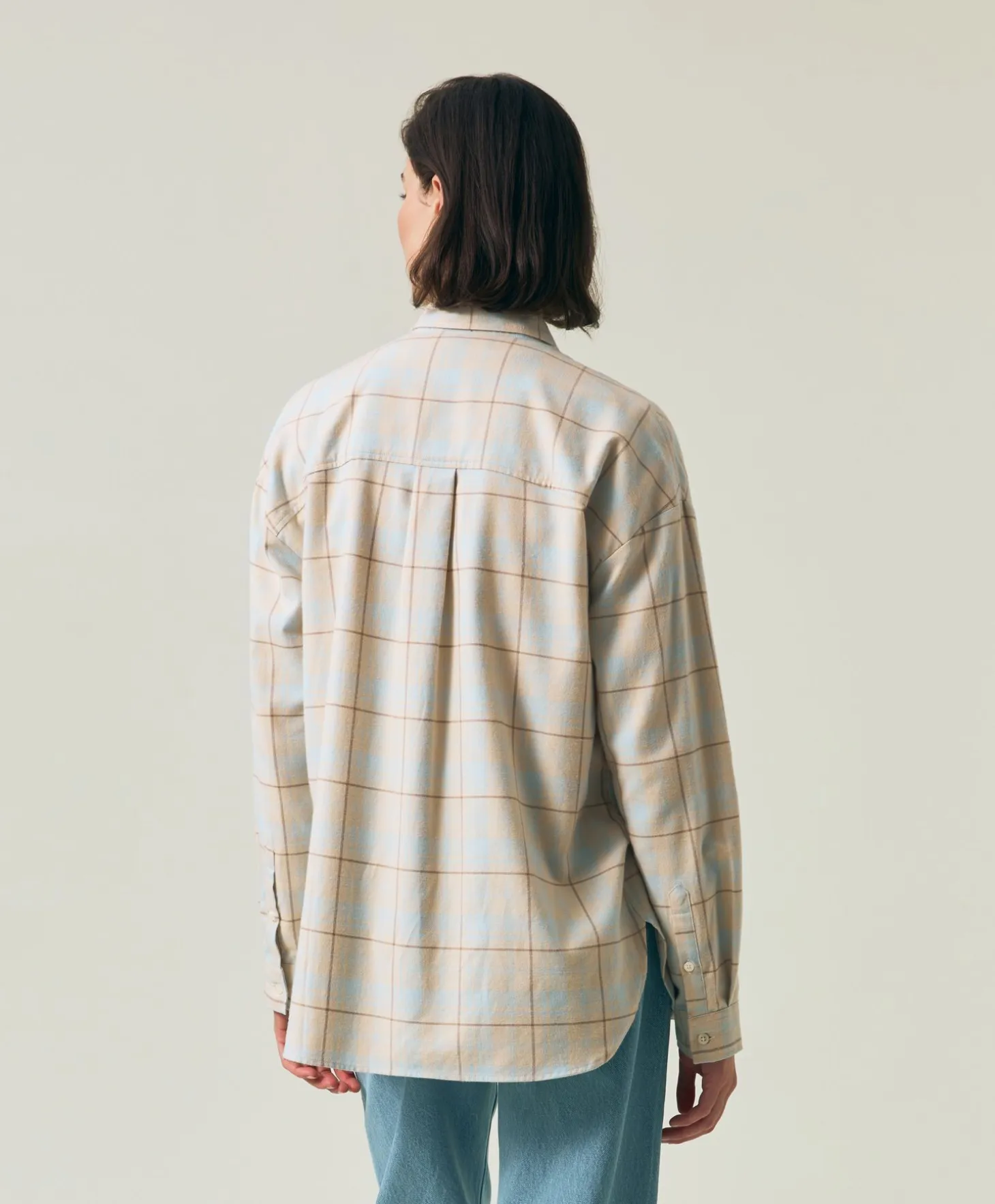 Lexington Oversized Organic Cotton Check Flannel Shirt