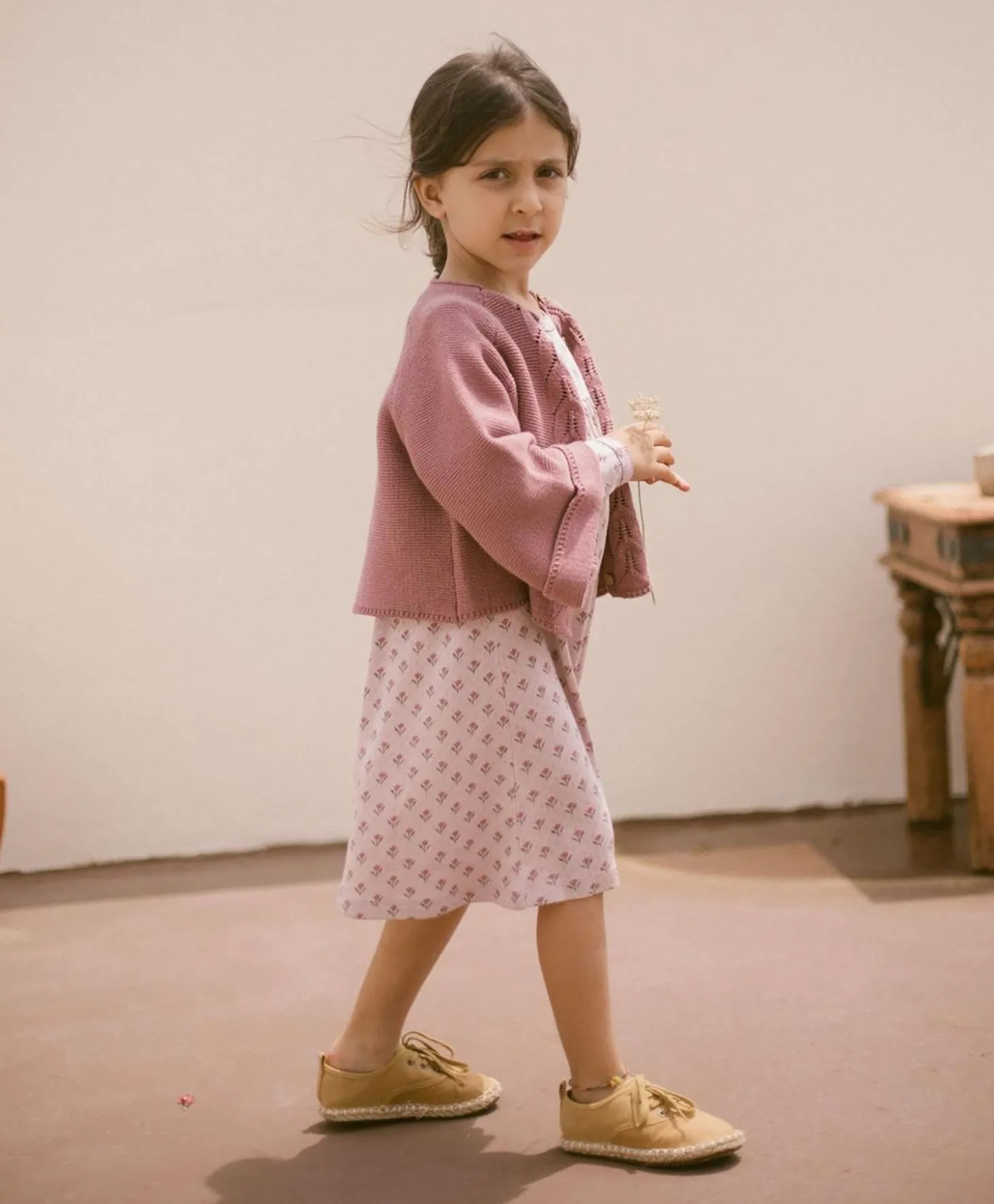 Lil Atelier Dora 3/4 strikket cardigan