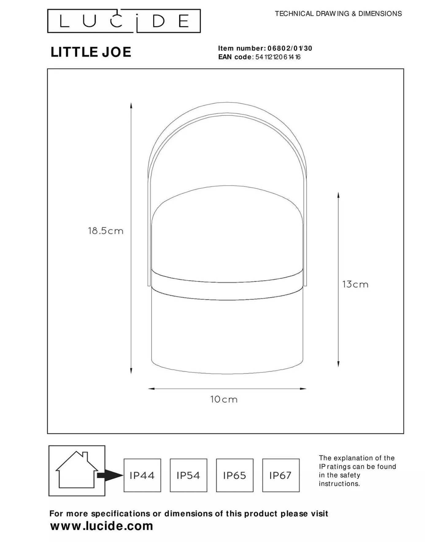 Lucide Little Joe Bordlampe