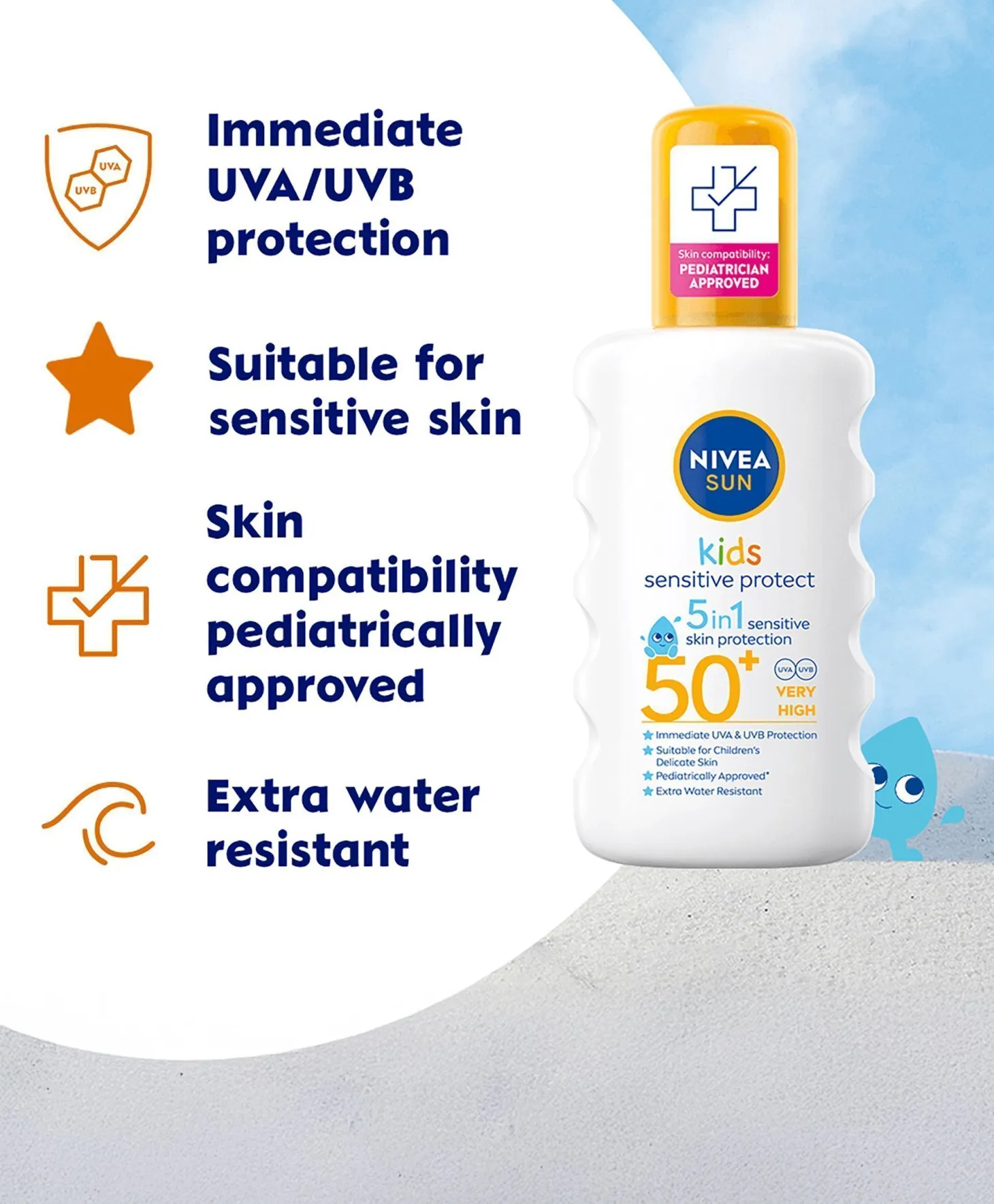 Nivea Sun Sense Kids Spray SPF50