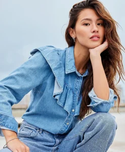 Only Indigo Denimskjorte