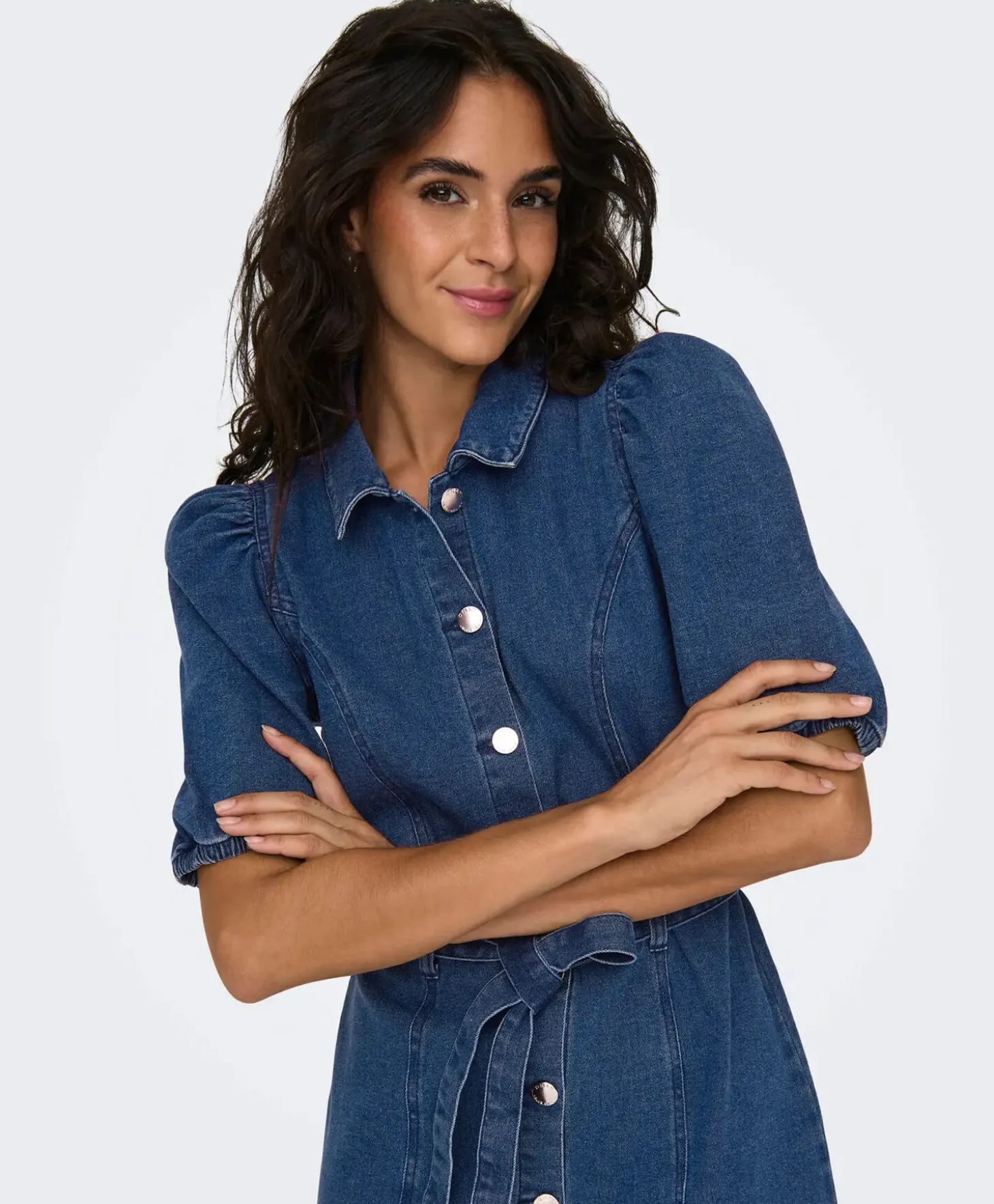 Only Vibbe SS Belt Denim Dress