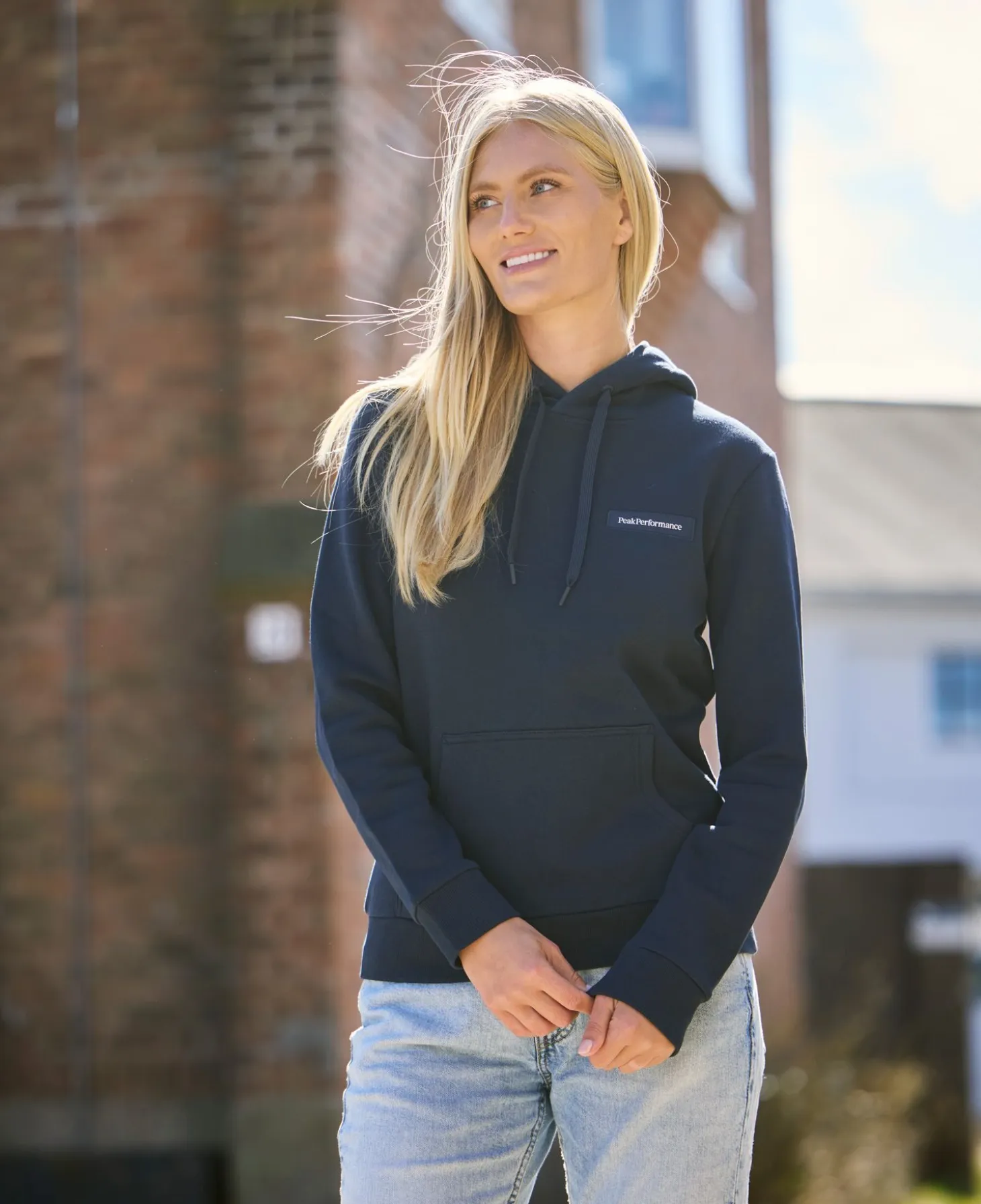 Peak Performance Logo Hoodsweat W