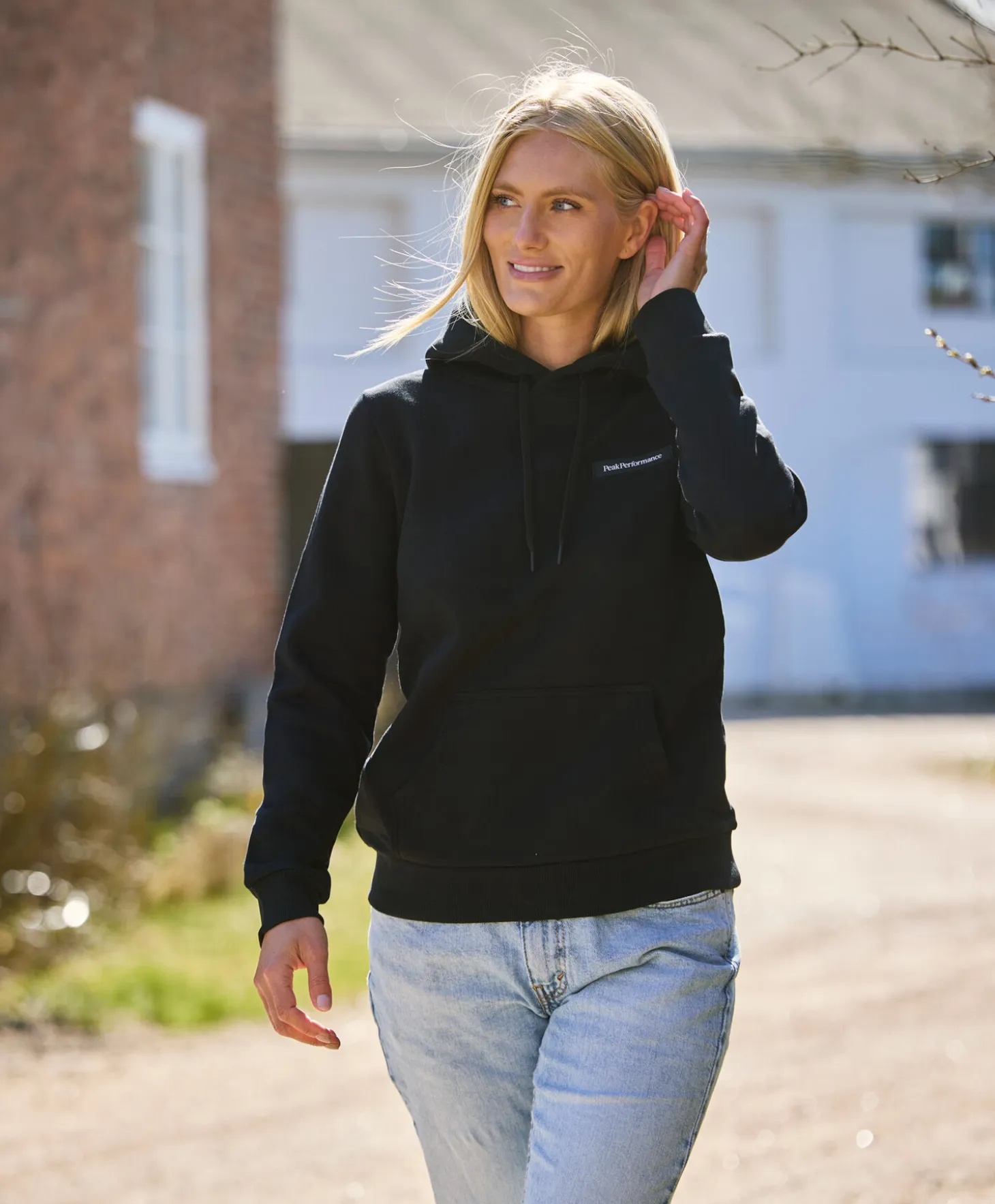 Peak Performance Logo Hoodsweat W