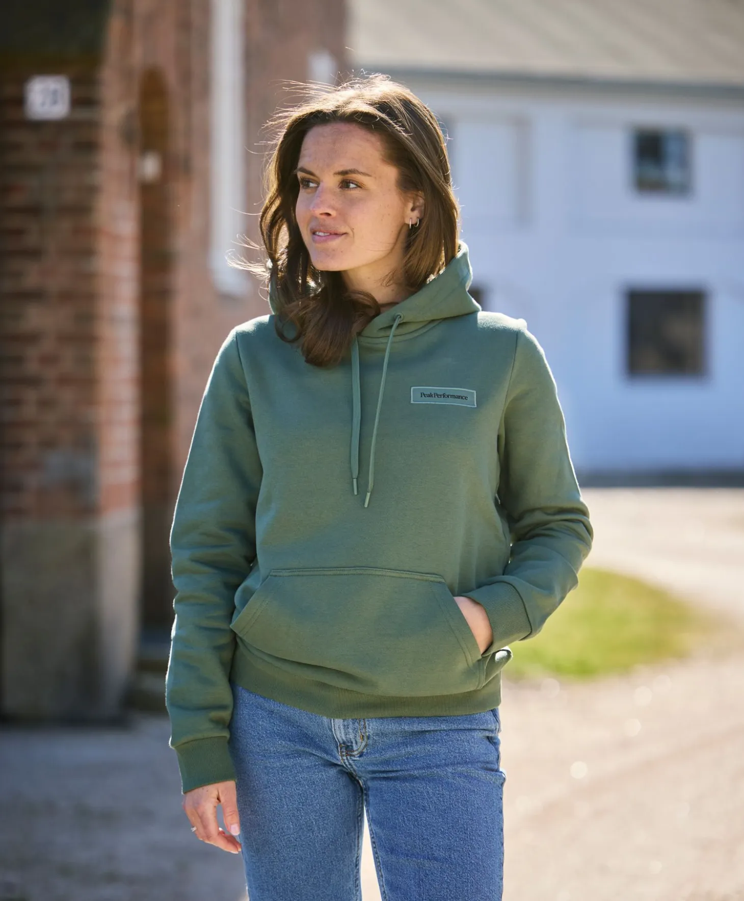 Peak Performance Logo Hoodsweat W