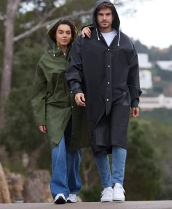 Regnjakke lang