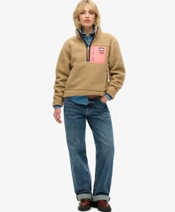 Superdry Vintage Retro Half Zip Fleece
