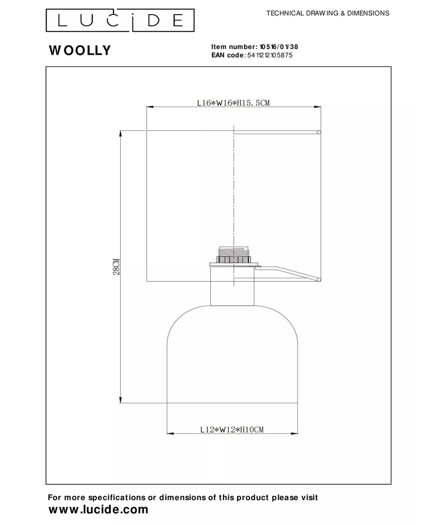 Woolly Bordlampe